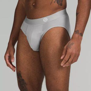 lululemon Always In Motion Brief with Fly - Silver Drop Size M